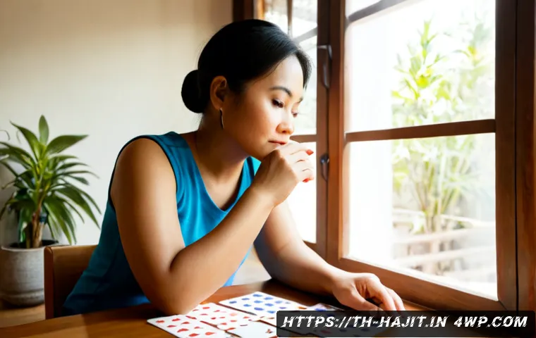 자기 성찰을 위한 매력적인 목표 설정하기 - Photorealistic Thai woman in her late 40s sitting thoughtfully at a clean wooden desk by a sunlit wi...
